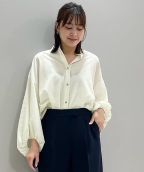 ブラウス シャツ 「1枚着でも羽織りでも」オーバーシャツ レディース CAST: ブラウス シャツ 「1枚着でも羽織りでも」オーバーシャツ