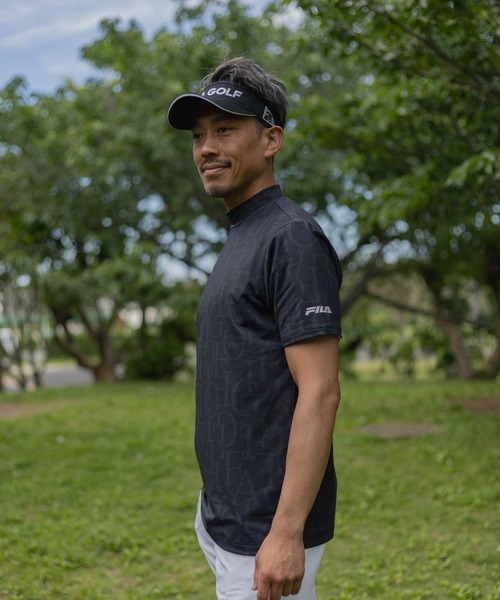 フィラ ゴルフ FILA GOLF FILA GOLF モックネックシャツ （PK） FILA GOLF シャツ 「FILA GOLF/フィラゴルフ」総柄プリント