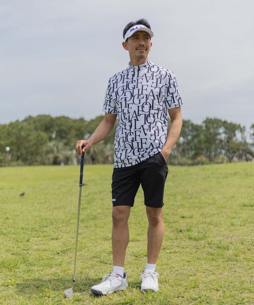 FILA GOLF シャツ 「FILA GOLF/フィラゴルフ」総柄プリント
