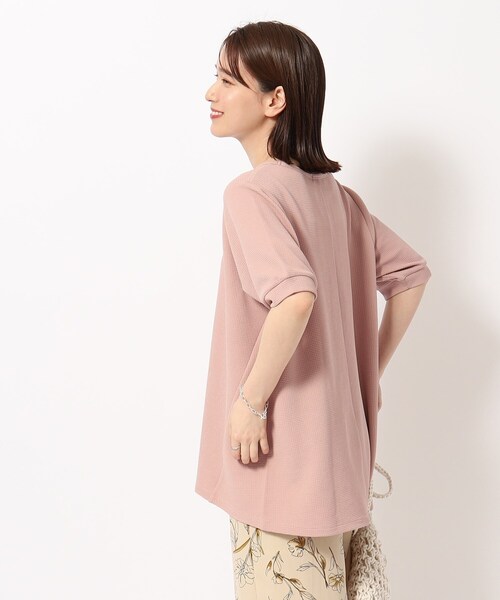 tシャツ Tシャツ さらっと心地よいふくれジャカードAライントップス 