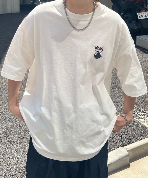 大人気 ユニセックス ビッグシルエット 無地Tシャツ ワンポイントロゴ XL 大人気 ユニセックス ビッグシルエット 無地Tシャツ ワン
