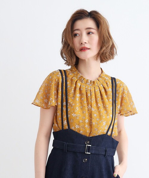 ブラウス シャツ 「定番」タックスリーブブラウス（セットアップ可） レディース ジャージタックスリーブブラウス/セットアップ可/WEB限定カラー