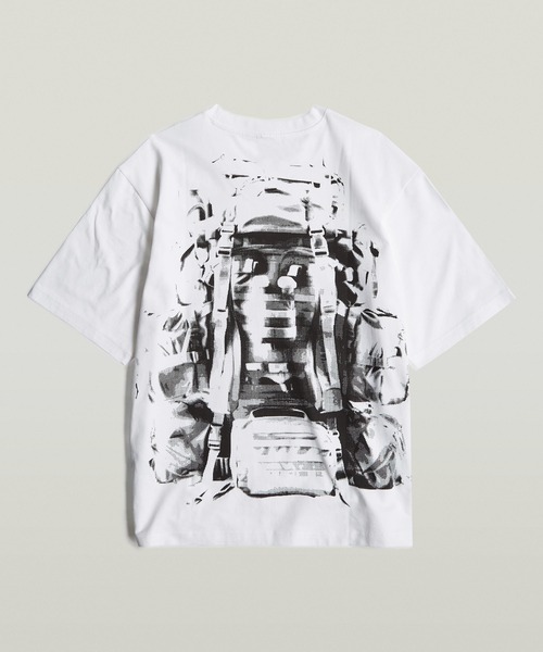 送料込★G-Star★Backpack Tシャツ G-STAR RAW tシャツ BACKPACK GRAPHIC BOXY T-SHIRT/オーバー