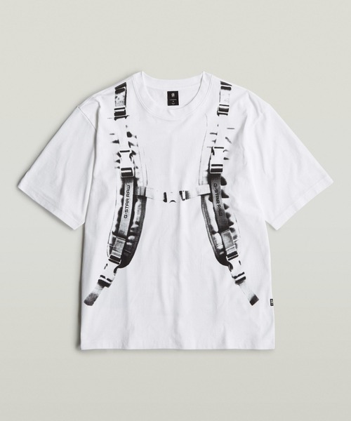 G-STAR RAW tシャツ BACKPACK GRAPHIC BOXY T-SHIRT/オーバー