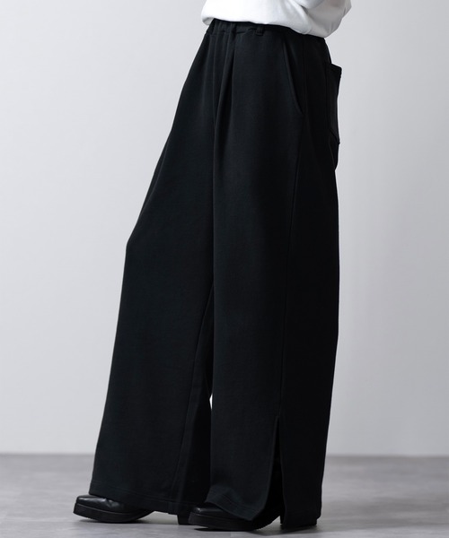 bluelea ブルレアside slit sweat pants パンツ CLEL スウェットパンツ ジャージ 「CLEL」Side Slit Flare Sweat