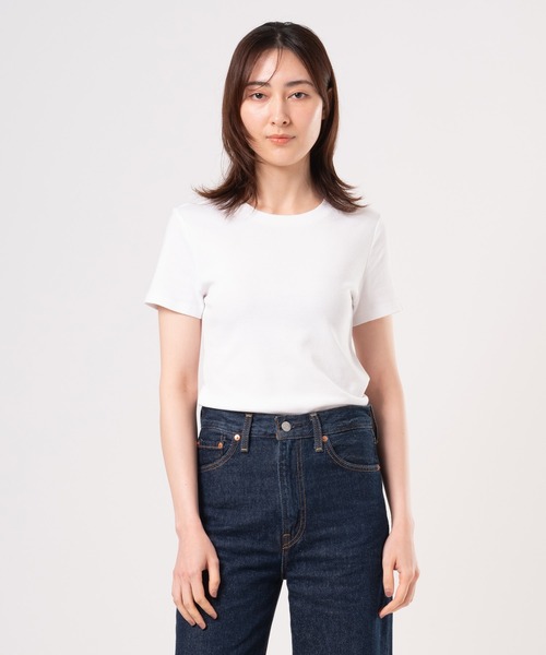 売れ筋商品|||リーバイス Tシャツ レディース トップス ESSENTIAL TEE - Long sleeved top - white Essential Long Sleeve T-shirt - Blue | Levi's® US