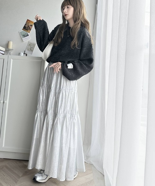 Java ニット セーター 「Javaジャバコラボ」こなれシルエット。くるっ