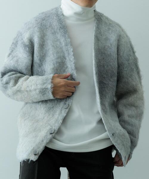 ITEMS URBANRESEARCH カーディガン ウール混スペースダイニット メンズ 