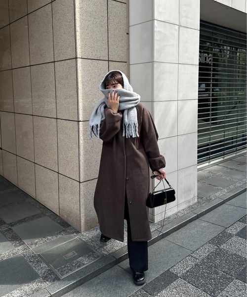 lawgyコート lawgy コート アウター side different material coat / サイド