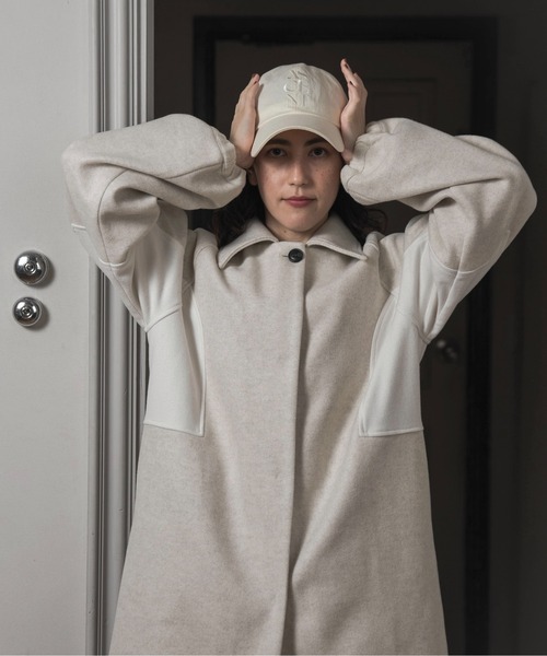 lawgyコート lawgy コート アウター side different material coat / サイド