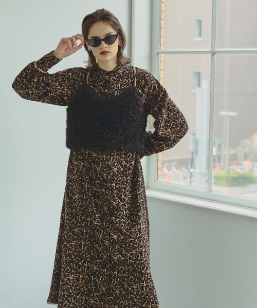 ワンピース Mira leopard one-piece ミラレオパードワンピース_8