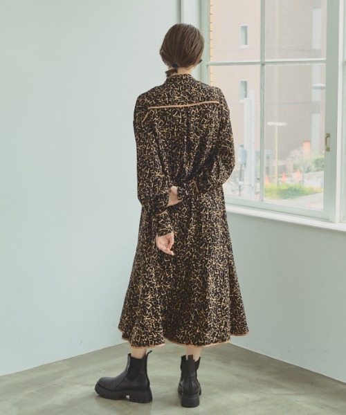 ワンピース mira Muel Chic（ミュエルシック） ワンピース Mira leopard one-piece ミラ