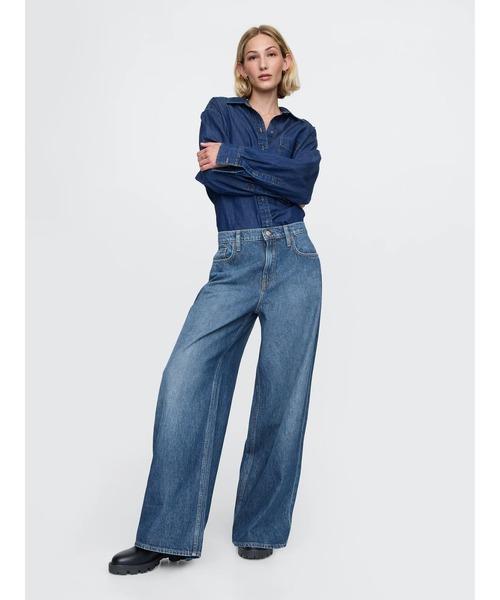 GAP スーパーバギーデニム　レディース GAP ジーンズ デニム デニムパンツ スーパーバギーデニム