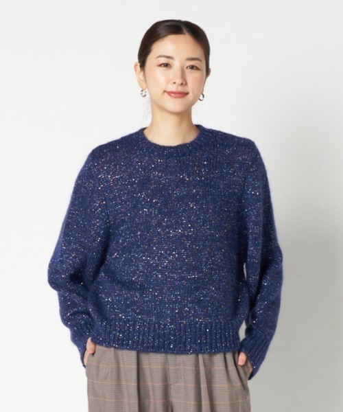 ニット セーター MOHAIR SPANGLE KNIT レディース
