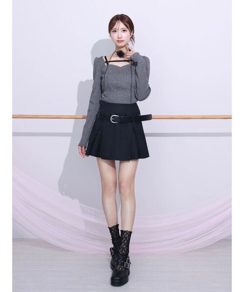 EATME（イートミー） tシャツ ベルテッドリブTOP レディース