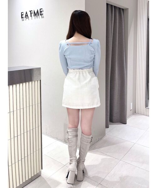 EATME（イートミー） tシャツ ベルテッドリブTOP レディース
