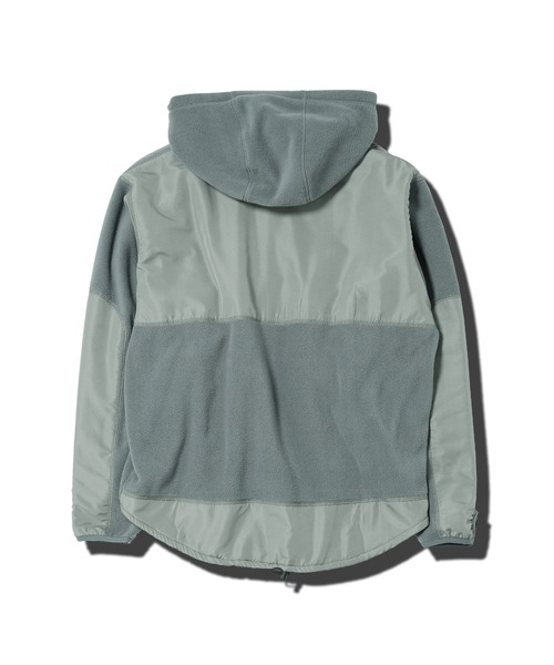 JEF フリースパーカー JIGGYS SHOP（ジギーズショップ） パーカー フリース×タフタ切替ハーフ