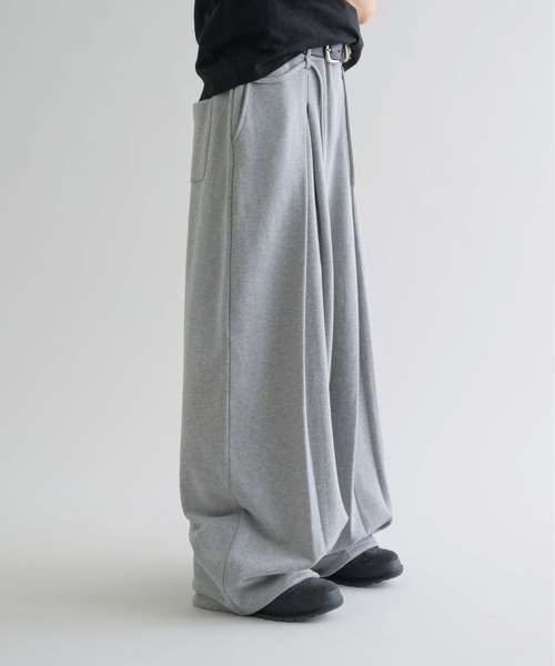 epnok スウェットパンツ ジャージ 「EPNK」Vertical tuck sweat pants 