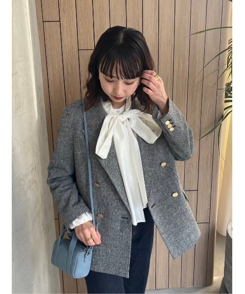ブラウス シャツ 2WAYシアーボウタイブラウス レディース Mila Owen ブラウス シャツ 2WAYシアーボウタイブラウス
