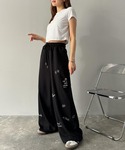 ワイドパンツ スウェットパンツ ジャージ 今季...の詳細画像2