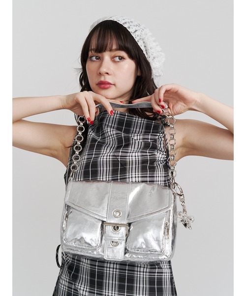 ジュエティ　jouetie  メニーポケットハンドBAG シルバー　バッグ　鞄 jouetie ハンドバッグ ポケットベルトBAG「別注」 : ZOZOTOWN