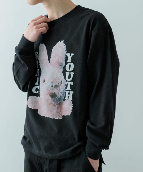 ITEMS URBANRESEARCH tシャツ Sonic Youth プリントロングT