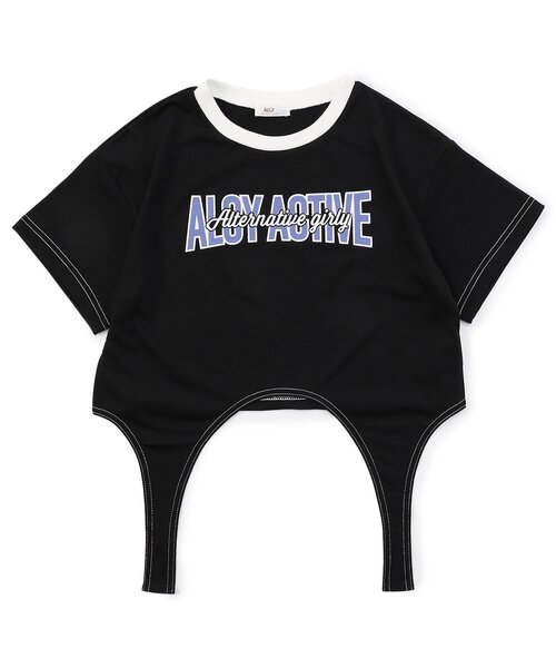 algy（アルジー） tシャツ 「AC半袖TIVE/吸水速乾」裾デザイン半袖T