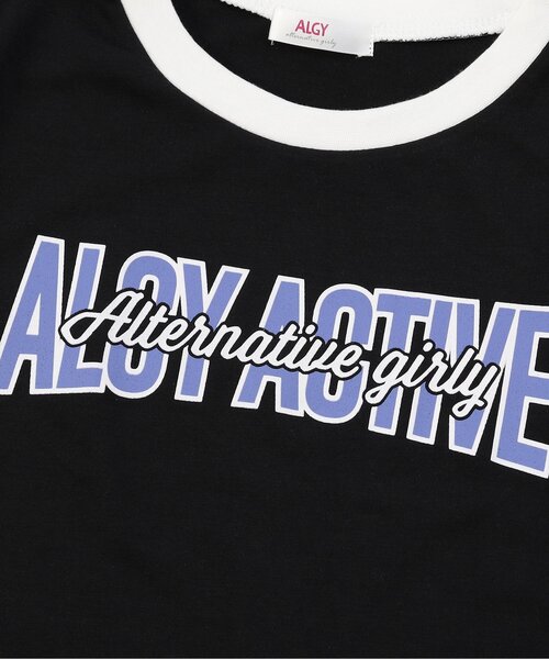 algy（アルジー） tシャツ 「AC半袖TIVE/吸水速乾」裾デザイン半袖T