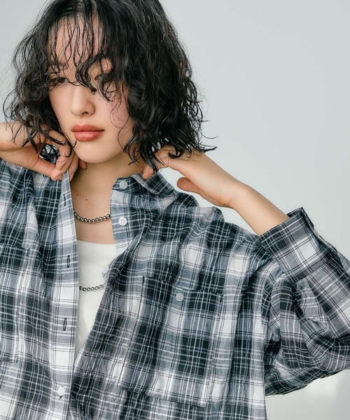 LEPSIM（レプシィム） ブラウス シャツ チェックシャツ 323429