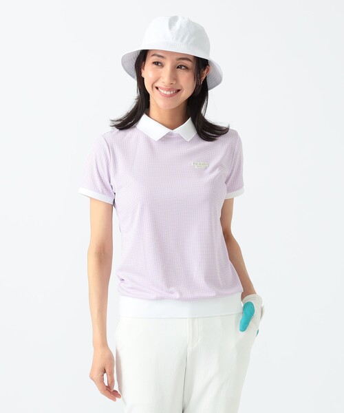 BEAMS GOLF ポロシャツ ポロ PURPLE LABEL / 襟付き ギンガム
