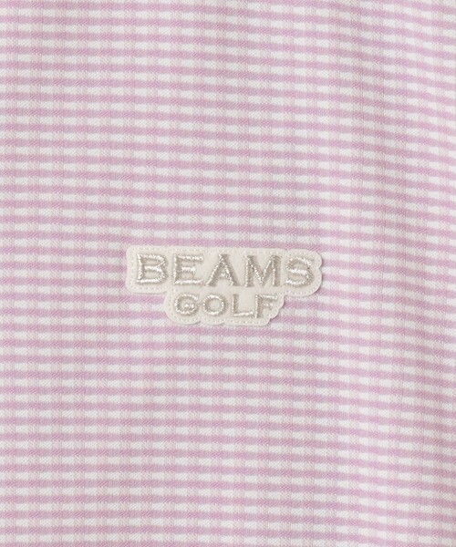 BEAMS GOLF ギンガムチェック 長袖ポロシャツ L 新同 定価2,2万 BEAMS GOLF ポロシャツ ポロ PURPLE LABEL / 襟付き ギンガム