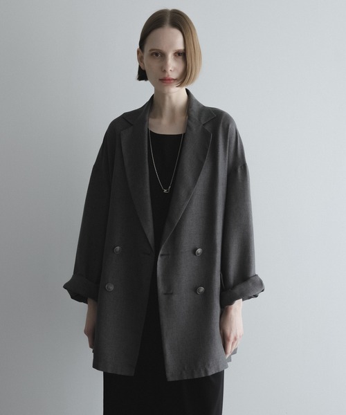 ジャケット・アウター remer loose standard tailored jacket remer ジャケット テーラードジャケット loose synthetic linen
