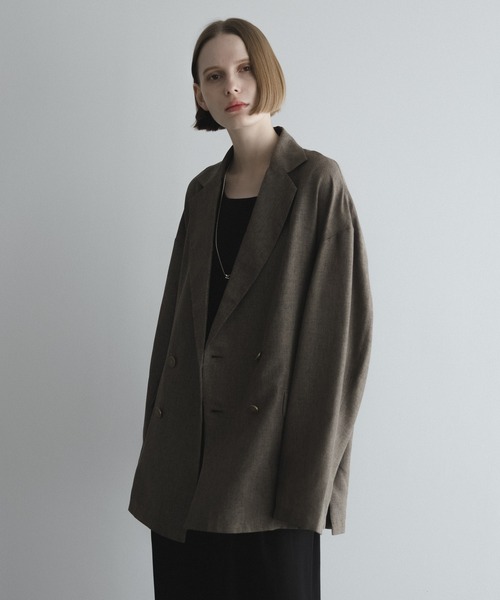 ジャケット・アウター remer loose standard tailored jacket remer ジャケット テーラードジャケット loose synthetic linen