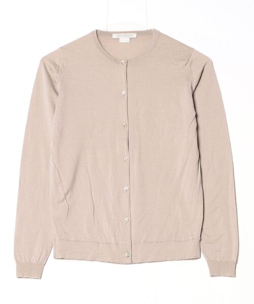 JOHN SMEDLEY ベージュ カーディガン JOHN SMEDLEY（ジョンスメドレー） ニットカーディガン - ベージュ