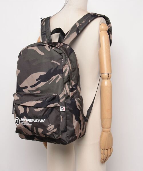 A BATHING APE カモフラージュ レコードバッグ2wayリュックサック AAPE BY A BATHING APE デイバック リュック NOW BACKPACK