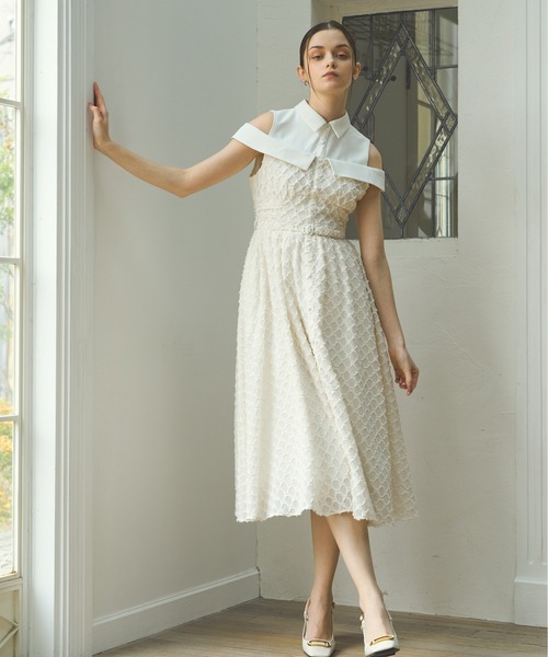 ERADIE（エラディエ） ワンピース Double collar off-shoulder one
