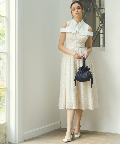 ERADIE（エラディエ） ワンピース Double collar off-shoulder one