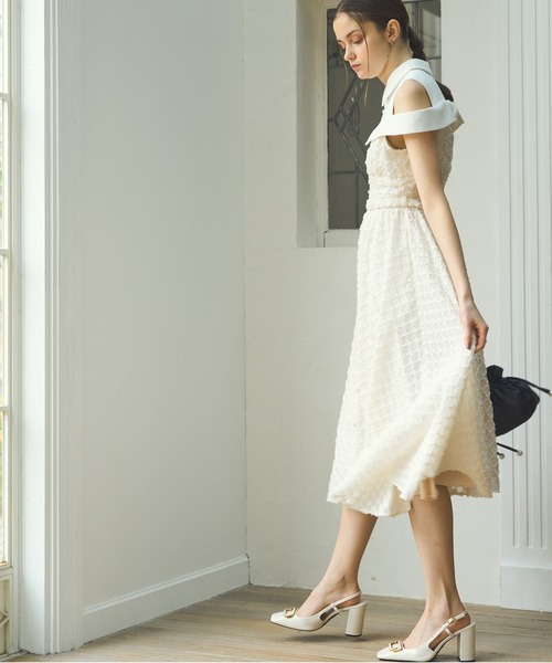 ERADIE（エラディエ） ワンピース Double collar off-shoulder one