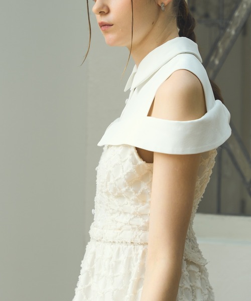 ERADIE（エラディエ） ワンピース Double collar off-shoulder one