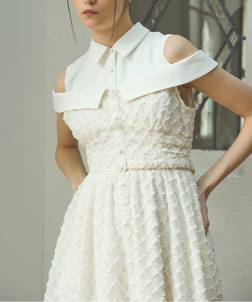 ERADIE（エラディエ） ワンピース Double collar off-shoulder one
