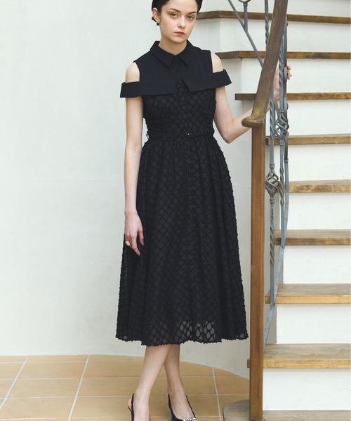 ERADIE（エラディエ） ワンピース Double collar off-shoulder one