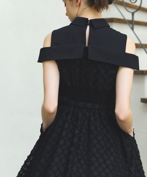 ERADIE（エラディエ） ワンピース Double collar off-shoulder one