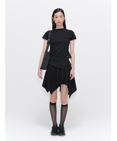 【MISEKI SEOUL】★送料・関税込★Unbalanced flow mini skirt Miseki SEOUL スカート Unbalanced flow mini skirt : ZOZOTOWN