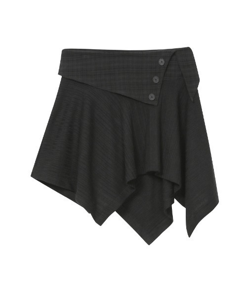 [miseki]Unbalanced flow ミニスカート Miseki SEOUL スカート Unbalanced flow mini skirt : ZOZOTOWN