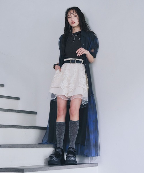 （完売品）HARE チュールティアードワンピース セール】【オケージョン/セレモニー/結婚式】チュールティアード