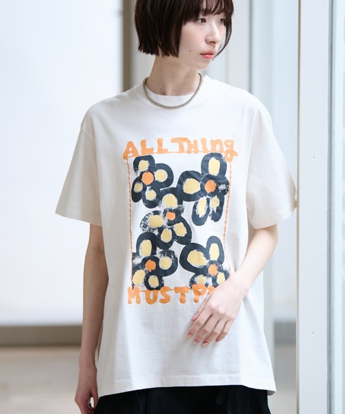 tシャツ 「KURO/クロ」ANYTHING FLOWER Tシャツ/日本製「WEB限定」 レディース メンズ