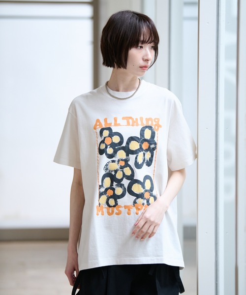 KURO tシャツ 「KURO/クロ」ANYTHING FLOWER Tシャツ/日本製「WEB限定 