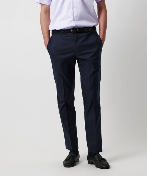未使用⭐︎UNITED ARROWS 現行品 スラブ ノーカラー パンツスーツ UNITED ARROWS LTD. OUTLET｜ツイル ノープリーツスラックス