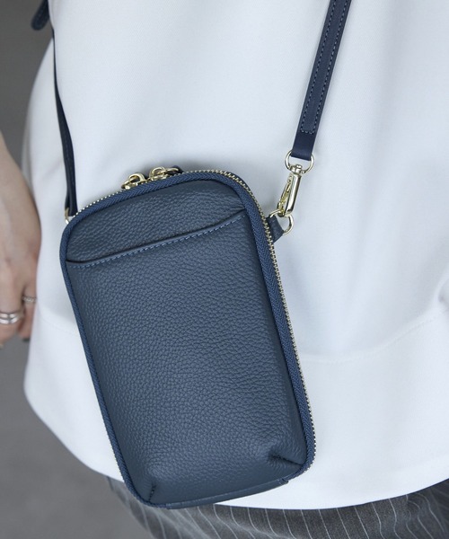 ショルダーバッグ・ポシェット +DEINET+ DEINET SIGNATURE WALLET IN BLACK KDCWC4S5311 楽天市場】本革 ミニ ショルダーバッグ スマホショルダー 財布