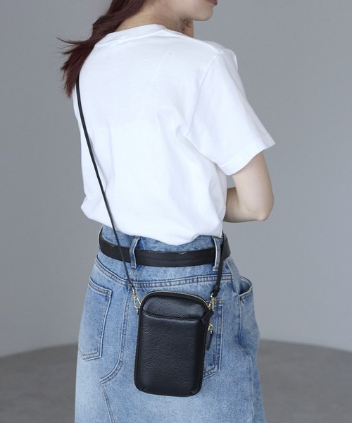 autt 本革ショルダークロスボディスマホバッグ Egg Bag（４色） 楽天市場】本革 スマホポーチ スマホバッグ お財布ポシェット